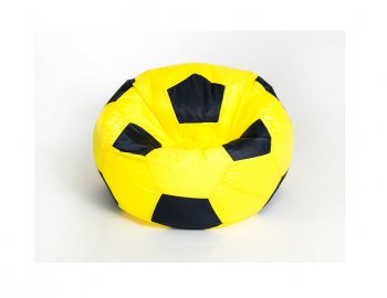Кресло-мешок Мяч малый желто-черное в Лысьве - lysva.mebel-74.com | фото