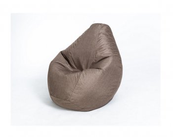 Кресло-мешок Груша велюр коричневое большое в Лысьве - lysva.mebel-74.com | фото