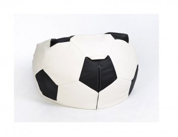 Кресло-мешок Мяч большой бело-черное в Лысьве - lysva.mebel-74.com | фото