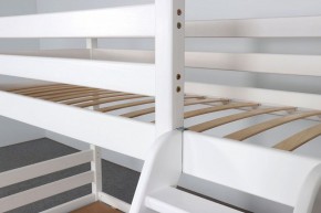 АДЕЛЬ Кровать двухъярусная с наклонной лестницей (белый) в Лысьве - lysva.mebel-74.com | фото