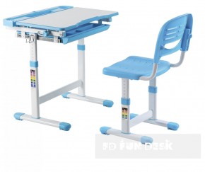 Комплект парта + стул трансформеры Cantare Blue в Лысьве - lysva.mebel-74.com | фото