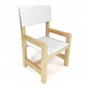Детский растущий комплект стол и стул  Я САМ "Лофт" (Белый, Сосна) в Лысьве - lysva.mebel-74.com | фото