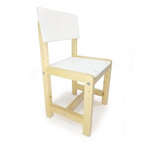 Детский растущий комплект стол и стул  Я САМ "Лофт" (Белый, Сосна) в Лысьве - lysva.mebel-74.com | фото