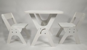 Детский растущий стол-парта и два стула Я САМ "Умка-Дуо" (Белый) в Лысьве - lysva.mebel-74.com | фото