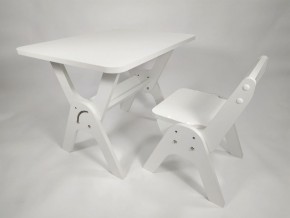 Детский растущий стол-парта и стул Я САМ "Умка" (Белый) в Лысьве - lysva.mebel-74.com | фото