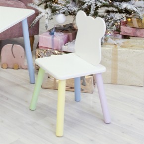 Детский стул Мишутка (Белый/Белый/Цветной) в Лысьве - lysva.mebel-74.com | фото