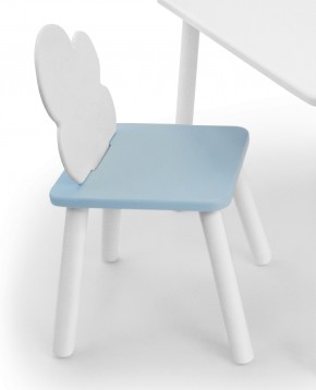 Детский стул Облачко (Белый/Голубой/Белый) в Лысьве - lysva.mebel-74.com | фото