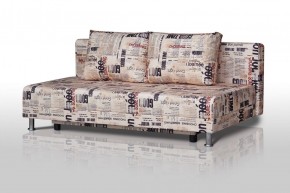 Диван-кровать Комфорт без подлокотников Принт "Gazeta" (2 подушки) в Лысьве - lysva.mebel-74.com | фото