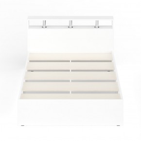 Камелия Кровать 1400, цвет белый, ШхГхВ 143,5х217х78,2 см., сп.м. 1400х2000 мм., без матраса, основание есть в Лысьве - lysva.mebel-74.com | фото