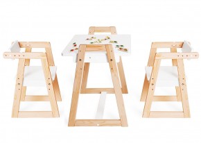 Комплект детской мебели стол и  два стула Я САМ "Лофт-Дуо" (Белый) в Лысьве - lysva.mebel-74.com | фото