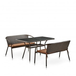 Комплект мебели из иск. ротанга T286A/S139A-W53 Brown в Лысьве - lysva.mebel-74.com | фото