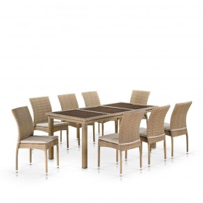 Комплект плетеной мебели T365/Y380B-W65 Light Brown (8+1) в Лысьве - lysva.mebel-74.com | фото