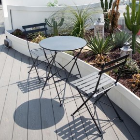Комплект садовой мебели OTS-001R (стол + 2 стула) металл в Лысьве - lysva.mebel-74.com | фото