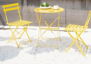 Комплект садовой мебели OTS-001R (стол + 2 стула) металл в Лысьве - lysva.mebel-74.com | фото