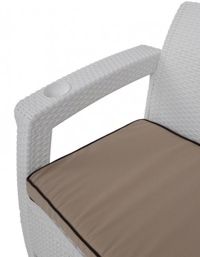 Комплект уличной мебели Yalta Premium Terrace Set (Ялта) белый (+подушки под спину) в Лысьве - lysva.mebel-74.com | фото