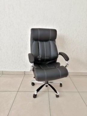 Кресло Barneo K-303 для руководителя (черная экокожа) в Лысьве - lysva.mebel-74.com | фото