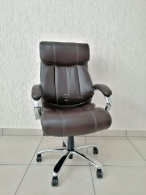 Кресло Barneo K-303 для руководителя (коричневая экокожа) в Лысьве - lysva.mebel-74.com | фото
