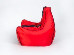 Кресло бескаркасное Авто (Красное с черной полосой) в Лысьве - lysva.mebel-74.com | фото