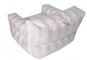 Кресло бескаркасное Уют полоса (Молочный) в Лысьве - lysva.mebel-74.com | фото