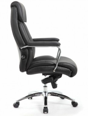 Кресло BRABIX PREMIUM "Phaeton EX-502" (кожа с компаньоном, хром, черное) 530882 в Лысьве - lysva.mebel-74.com | фото
