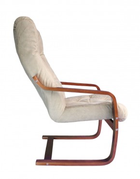 Кресло для отдыха (пружинка) Магнат 102-З-КР замша КРЕМ в Лысьве - lysva.mebel-74.com | фото
