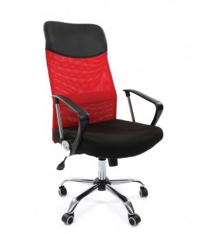Кресло для руководителя CHAIRMAN 610 N (15-21 черный/сетка красный) в Лысьве - lysva.mebel-74.com | фото