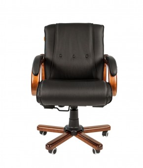 Кресло для руководителя CHAIRMAN  653 М (Кожа) Черное в Лысьве - lysva.mebel-74.com | фото