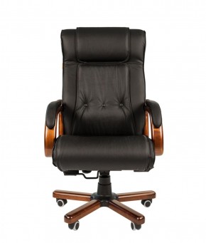 Кресло для руководителя CHAIRMAN  653 (Кожа) Черное в Лысьве - lysva.mebel-74.com | фото