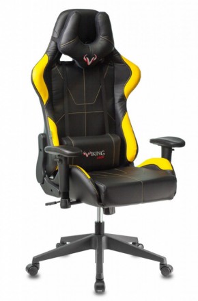 Кресло игровое Бюрократ VIKING 5 AERO YELLOW черный/желтый в Лысьве - lysva.mebel-74.com | фото
