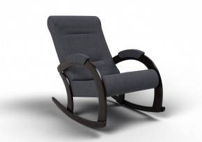 Кресло-качалка Венето 13-Т-ГР (ткань/венге) ГРАФИТ в Лысьве - lysva.mebel-74.com | фото