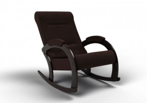 Кресло-качалка Венето 13-Т-Ш (ткань/венге) ШОКОЛАД в Лысьве - lysva.mebel-74.com | фото