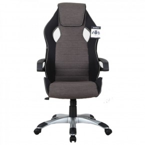 Кресло компьютерное BRABIX Techno GM-002 (ткань) черное/серое, вставки белые (531815) в Лысьве - lysva.mebel-74.com | фото