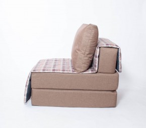 Кресло-кровать бескаркасное Харви (коричневый-квадро беж) в Лысьве - lysva.mebel-74.com | фото
