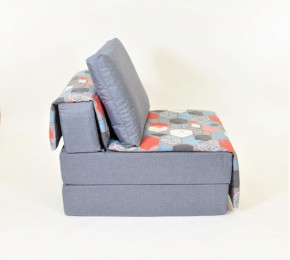Кресло-кровать бескаркасное Харви (серый-геометрия слейт) в Лысьве - lysva.mebel-74.com | фото