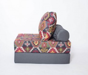 Кресло-кровать-пуф бескаркасное Прайм (мехико серый-графит) в Лысьве - lysva.mebel-74.com | фото