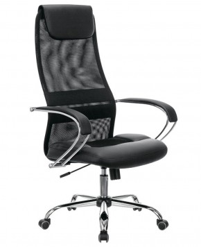 Кресло офисное BRABIX PREMIUM "Stalker EX-608 CH" (хром, ткань-сетка/кожзам, черное) 532091 в Лысьве - lysva.mebel-74.com | фото