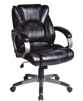 Кресло офисное BRABIX "Eldorado EX-504", экокожа, черное, 530874 в Лысьве - lysva.mebel-74.com | фото