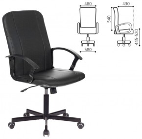 Кресло офисное BRABIX "Simple EX-521" (экокожа, черное) 532103 в Лысьве - lysva.mebel-74.com | фото