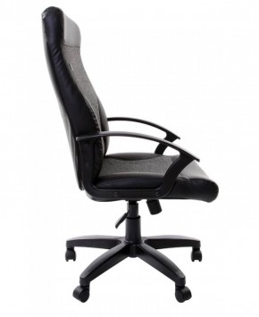 Кресло офисное BRABIX "Trust EX-535" (экокожа/черная/ткань серая) 531383 в Лысьве - lysva.mebel-74.com | фото