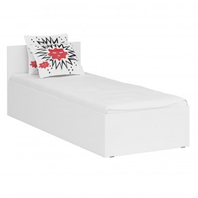 Кровать 0800 + Пенал Стандарт, цвет белый, ШхГхВ 83,5х203,5х70 + 45х52х200 см., сп.м. 800х2000 мм., без матраса, основание есть в Лысьве - lysva.mebel-74.com | фото