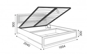 Кровать 1.6 Беатрис М11 с мягкой спинкой и ПМ (Орех гепланкт) в Лысьве - lysva.mebel-74.com | фото