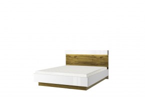 Кровать 160 с подъемником, TORINO, цвет белый/Дуб наварра в Лысьве - lysva.mebel-74.com | фото