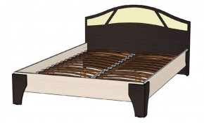 ВЕРОНА Кровать 1400 с основанием (Венге/Анкор светлый) в Лысьве - lysva.mebel-74.com | фото