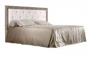 Кровать 2-х спальная(1,6 м)Тиффани Premium черная/серебро с мягким элементом со стразами с подъемным механизмом (ТФКР-2[3][7](П) в Лысьве - lysva.mebel-74.com | фото