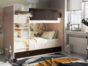 Кровать двухъярусная "Тетрис" (латы) с бортиками + ящики в Лысьве - lysva.mebel-74.com | фото