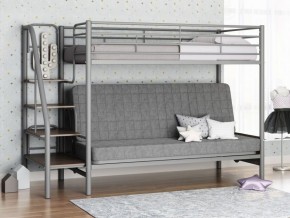 Кровать двухъярусная с диваном "Мадлен-3" (Серый/Серый) в Лысьве - lysva.mebel-74.com | фото