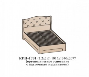 Кровать ЭЙМИ с подъемным механизмом КРП-1701 Гикори джексон (1200х2000) в Лысьве - lysva.mebel-74.com | фото