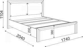 Кровать 1.6 Глэдис М31 с настилом и мягкой частью (ЯШС/Белый) в Лысьве - lysva.mebel-74.com | фото