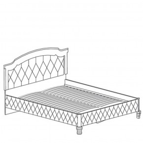 Кровать с обивкой №488 Марлен (1600) Кремовый белый в Лысьве - lysva.mebel-74.com | фото