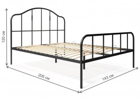 Кровать Милена 140х200 черная в Лысьве - lysva.mebel-74.com | фото